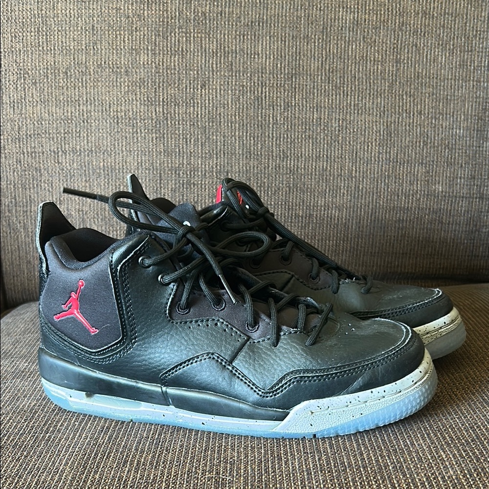 Kids Nike Air Jordan Courtside 23 Black Cement Sz 5.5